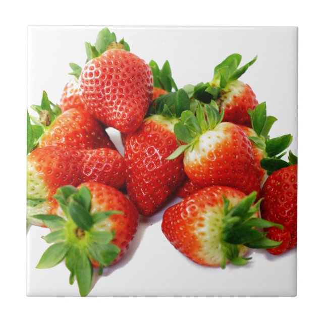 Erdbeeren 3 fliese (Vorderseite)