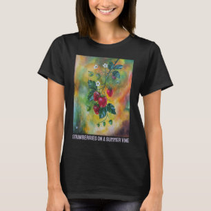 Erdbeeren an einer Sommerrebe von Alfred Fox T-Shirt