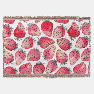 Erdbeeren, Aquarell und Tinte Decke