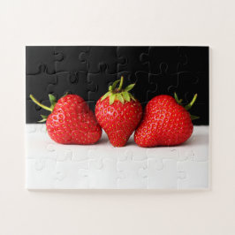 Erdbeeren auf schwarz-weiß 11x14 30pc jpcnm