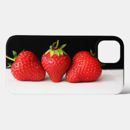 Erdbeeren auf schwarz-weiß iphcna Case-Mate iPhone hülle