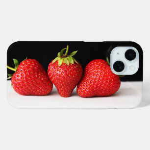 Erdbeeren auf schwarz-weiß iphcnm Case-Mate iPhone hülle