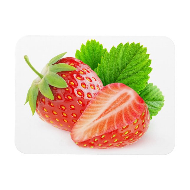 Erdbeeren ausschneiden magnet (Horizontal)