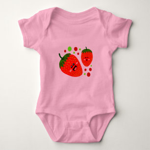 Erdbeeren Baby Clothes Strampler