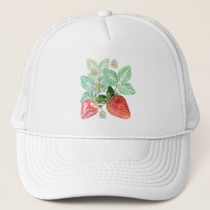 Erdbeeren, Beeren, Rot, frisch, reif, süß, Nahru Truckerkappe
