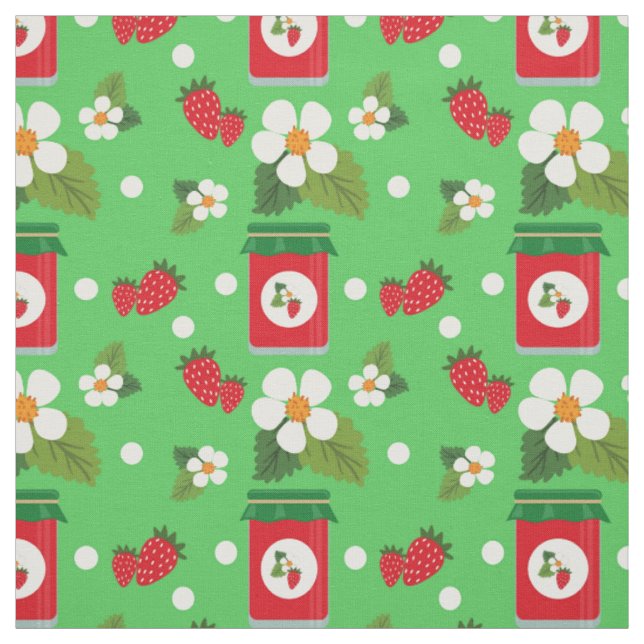 Erdbeeren-Blume für den Fruchtdruck Stoff (Muster)