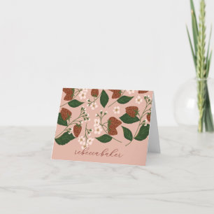 Erdbeeren Brautparty Personalisiert Dankeskarte