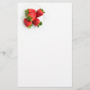 Erdbeeren Briefpapier