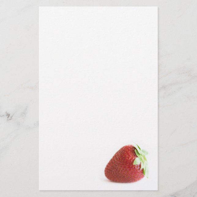 Erdbeeren Briefpapier (Vorderseite)