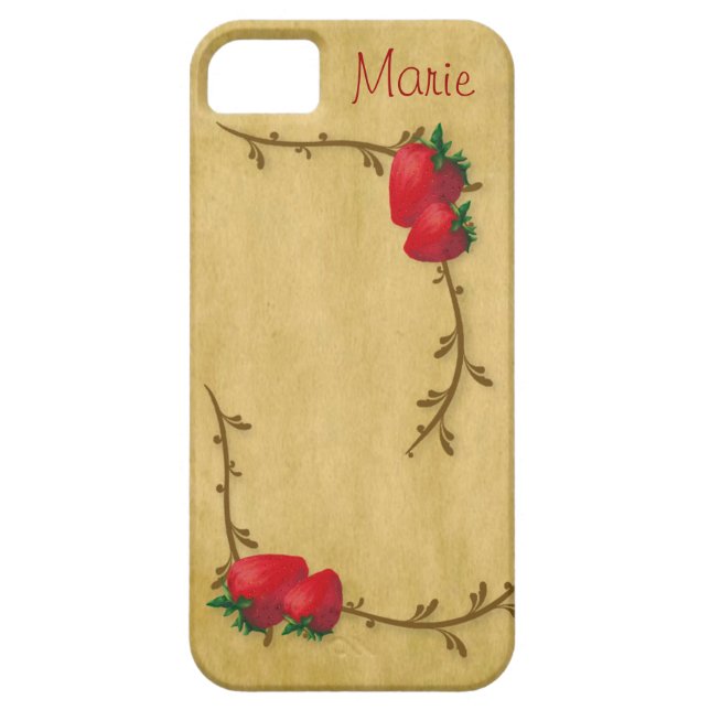 Erdbeeren Case-Mate iPhone Hülle (Rückseite)