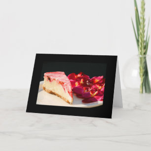 Erdbeeren Cheesecake and Orchias Grußkarte und Karte