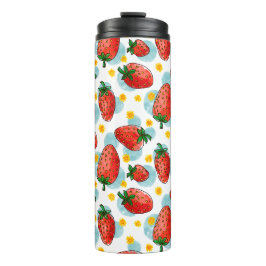 Erdbeeren & Daisis Thermal Tumbler Thermosbecher