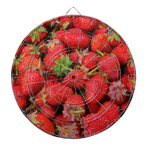 Erdbeeren Dartscheibe