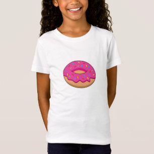 Erdbeeren Donut mit Sprinklen-Cartoon T-Shirt