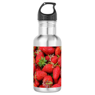 Erdbeeren Edelstahlflasche