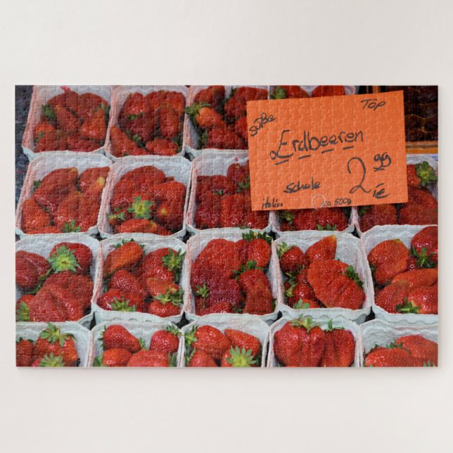 Erdbeeren - Erdbeeren - Münchener Markt - 20x30 (Horizontal)
