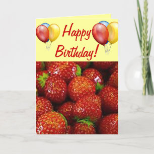 Erdbeeren Feiertagskarte