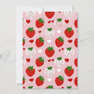 Erdbeeren Feiertagskarte