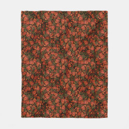 Erdbeeren Fleece Blanket