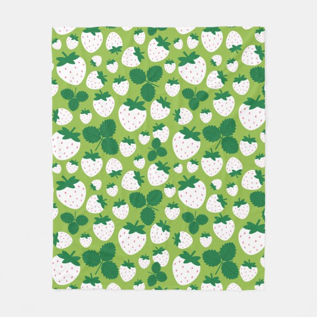 Erdbeeren Fleece Blanket (Vorderseite)