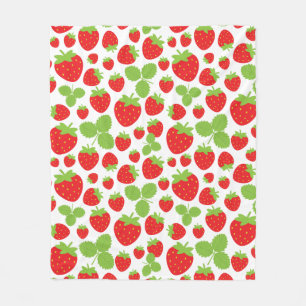 Erdbeeren Fleece Blanket