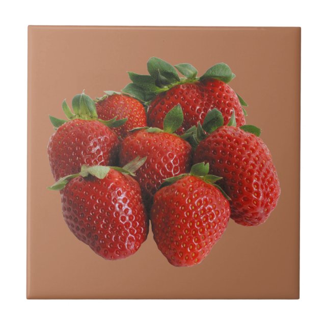 Erdbeeren Fliese (Vorderseite)
