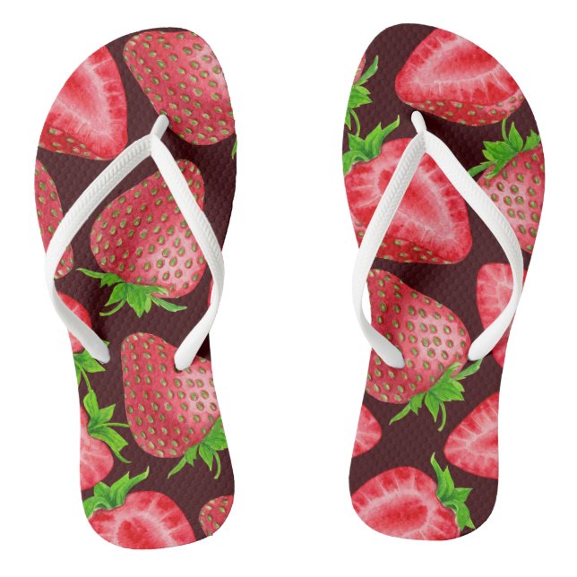 Erdbeeren Flip Flops (Fußbett)