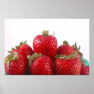 Erdbeeren-Foto Poster