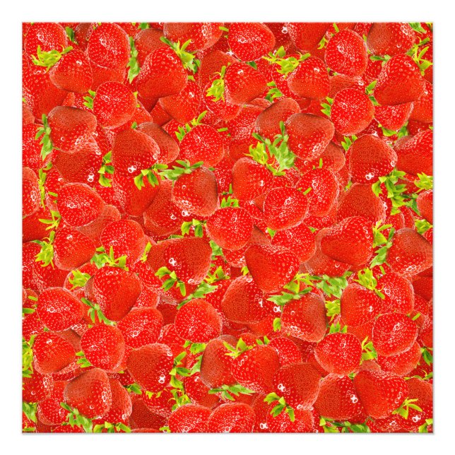 Erdbeeren Fotodruck (Vorne)