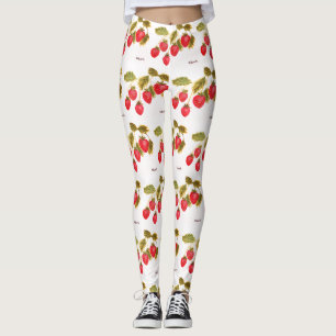 Erdbeeren Frucht Aquarell Beeren Lebensmittel Must Leggings