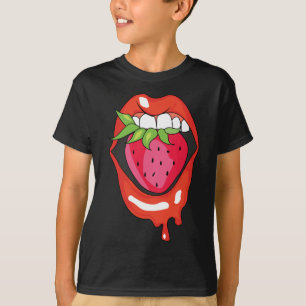 Erdbeeren Früchte gesund leckeres Sommerobst Ve T-Shirt