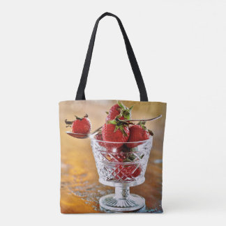 Erdbeeren für Dessert Tote Bag Tasche