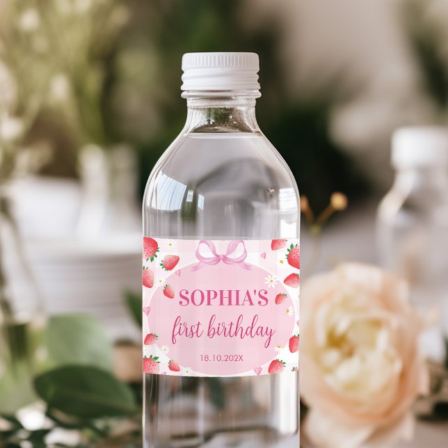 Erdbeeren-Geburtstags-Erdbeeren-Erste-Wasserflasch (Von Creator hochgeladen)