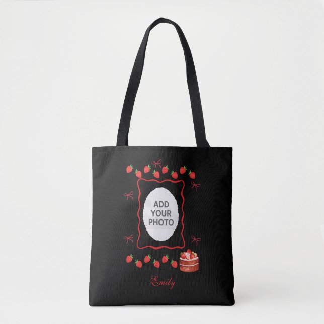 Erdbeeren Geburtstags-Tasche Geschenk Tasche (Vorderseite)