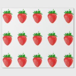 Erdbeeren Geschenkpapier