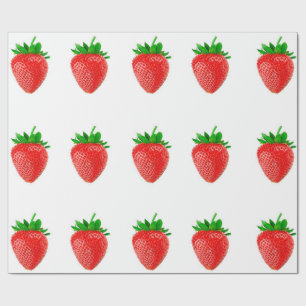 Erdbeeren Geschenkpapier