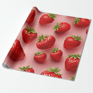 Erdbeeren Geschenkpapier