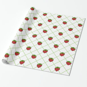 Erdbeeren Geschenkpapier