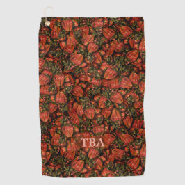 Erdbeeren Golf Handtücher