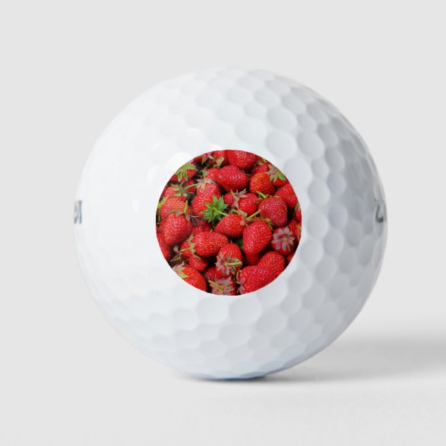 Erdbeeren Golfball (Vorderseite)