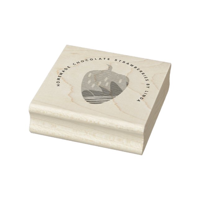 Erdbeeren, hausgemachte Schokolade Gummistempel (Stempel)