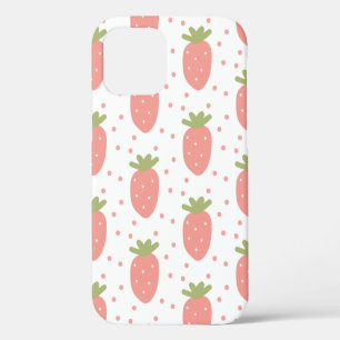 Erdbeeren-Hintergrund für Früchte iPhone 12 Hülle
