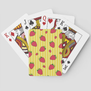 Erdbeeren-Illustration Spielkarten