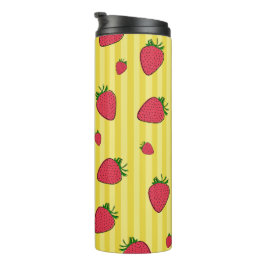 Erdbeeren-Illustration Thermosbecher