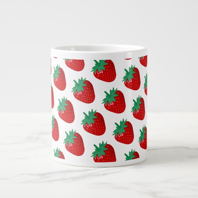 Erdbeeren Jumbo-Tasse (Vorderseite)