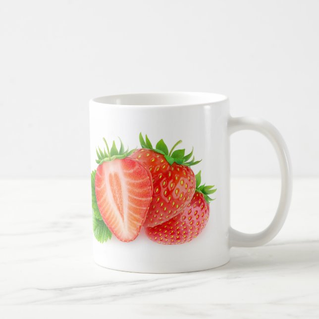 Erdbeeren Kaffeetasse (Rechts)