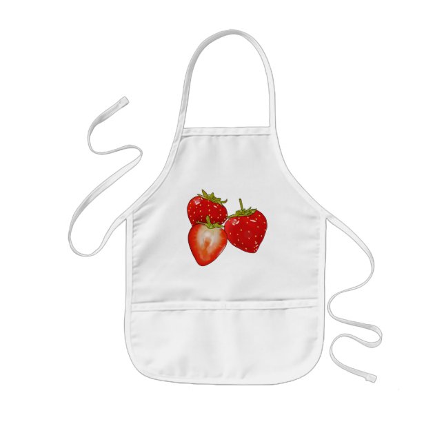 Erdbeeren Kinderschürze (Vorne)