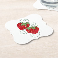 Erdbeeren Kreuzstich-Foto