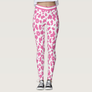 Erdbeeren-Kuhpickleball (Kleinere Fliesen) Leggings
