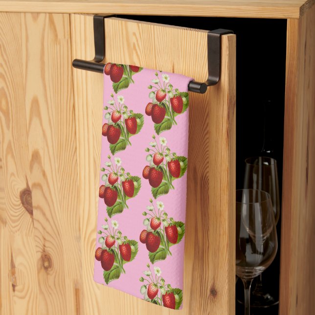 Erdbeeren Land  Geschirrtuch (Drittel gefaltet)